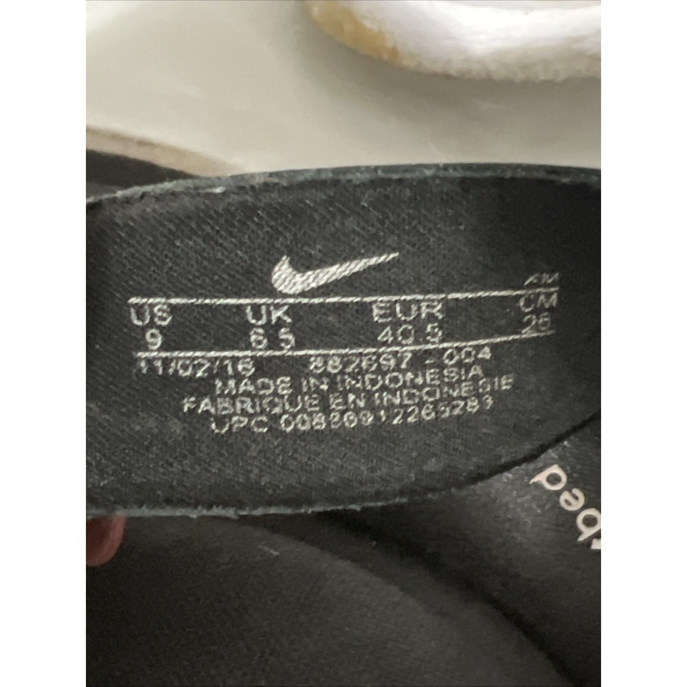Nike Comfort Footbed Womens Size 9 Black White Thong Flip Flops Sandals Athletic - Picture 5 of 6